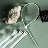 Хомут-стяжка кабельная Rexant нейлоновая 300x7,6 мм белая [упаковка 100шт]