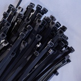 Хомут-стяжка кабельная Rexant нейлоновая 300x7,6 мм черная [упаковка 100шт]