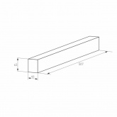 Трек MAG-TRACK-4563-500 (WH) (IP20 Металл, 3 года) Arlight