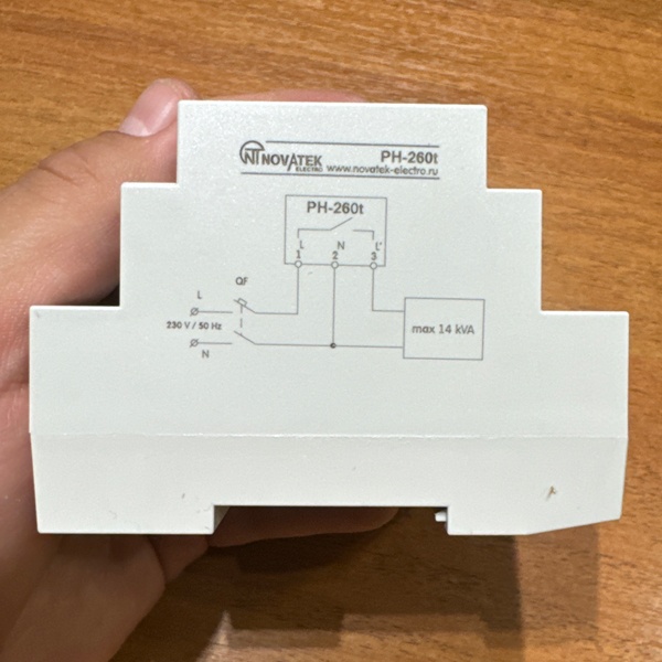 Реле напряжения РН-260t Новатек-Электро