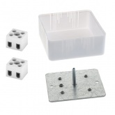 Коробка огнестойкая Промрукав 75х75х30 для кабель-канала 40-0450-FR2.5-4 Е15-Е120