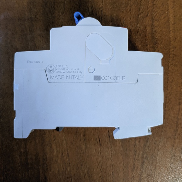 Однофазное устройство защитного отключения ABB F202 номинальный ток 25А, ток утечки 30mA, тип A, 2 полюса, 2 модуля