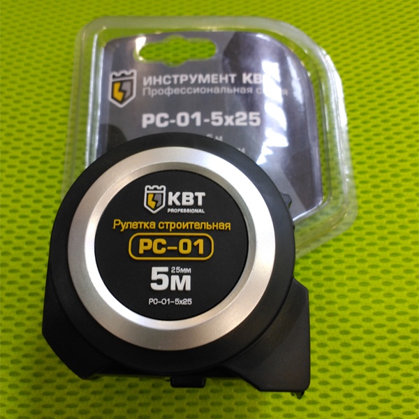 Рулетка строительная длина полотна 5 метров, ширина полотна 25 мм