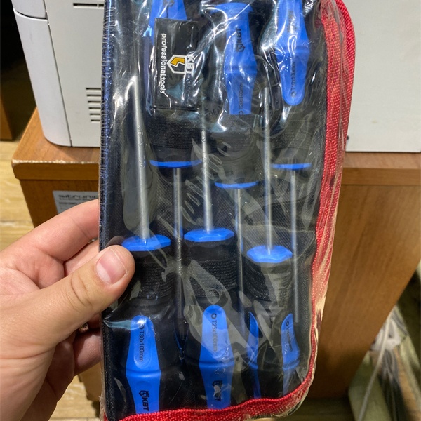 Комплект отверток Торкс звездочка, 6 предметов, кофр с прозрачной крышкой