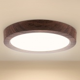 Светильник светодиодный TDM накладной круг Даунлайт СПО 18 Вт 3000K (венге) 225х32мм