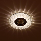 Встраиваемый светильник ЭРА DK LD36 SL/WH декор c LED подсветкой MR16 прозрачный 5056183763732