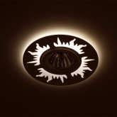 Встраиваемый светильник ЭРА DK LD30 BK декор c LED подсветкой MR16 220V max 11W черный 5056183763831