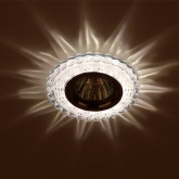 Встраиваемый светильник ЭРА DK LD35 SL/WH декор c LED подсветкой MR16 прозрачный 5056183763633