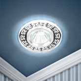 Встраиваемый светильник ЭРА DK LD45 SL декор со LED подсветкой MR16 зеркальный 5056183763886