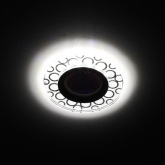 Встраиваемый светильник ЭРА DK LD46 SL декор c LED подсветкой MR16 зеркальный 5056183763893