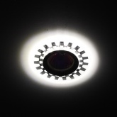 Встраиваемый светильник ЭРА DK LD47 SL декор c LED подсветкой MR16 зеркальный 5056183763909