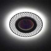 Встраиваемый светильник ЭРА DK LD42 WH/WH декор c LED подсветкой MR16 белый/белый 5056183763992