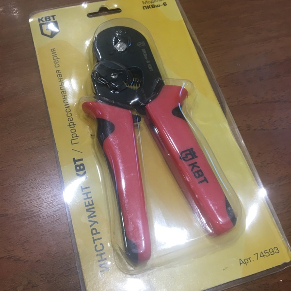 Пресс клещи для опрессовки втулочных наконечников ПКВш-6 КВТ