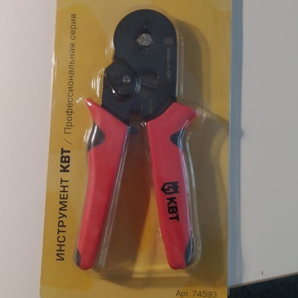 Пресс клещи для опрессовки втулочных наконечников ПКВш-6 КВТ