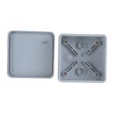 Коробка распределительная Промрукав 80х80х40 безгалогенная стойкая к УФ серая [упак. 132шт] IP66