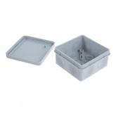 Коробка распределительная Промрукав 80х80х40 безгалогенная стойкая к УФ серая [упак. 132шт] IP66