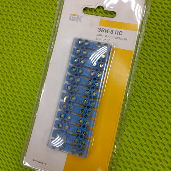 Колодка клеммная винтовая 12 проводников 1-2,5 мм2