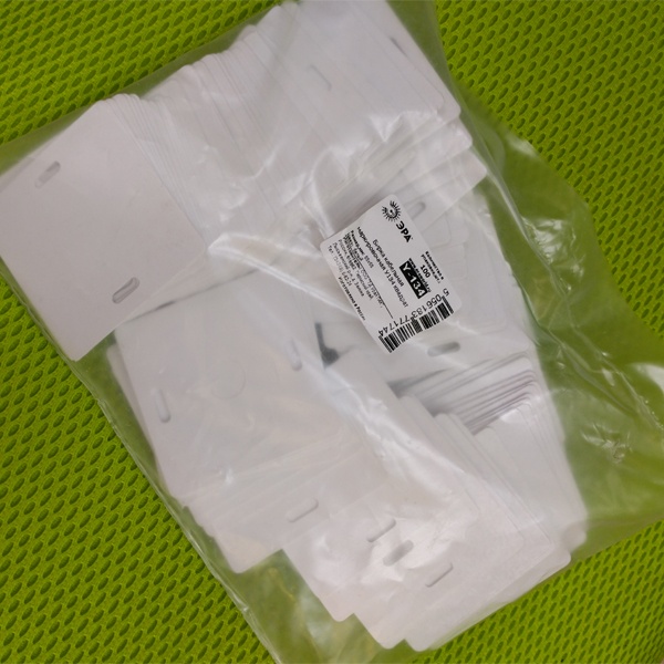 Бирки кабельные маркировочные, большой квадрат 55х55 мм