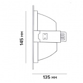 Светильник светодиодный Downlight Foton FL-LED DLC 30W 4200K 2600Lm поворотный 42