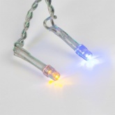 Гирлянда светодиодная Дождь 2x3м свечение RGB с динамикой прозрачный провод 230V