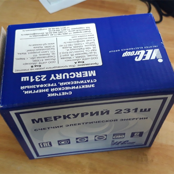 Счетчик электронный, трехфазный, многотарифный, многофункциональный Меркурий 231 ART01-ш