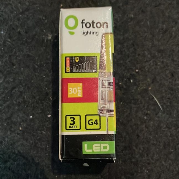 Светодиодная капсульная лампа мощностью 3 Вт, с цоколем G4, теплый свет