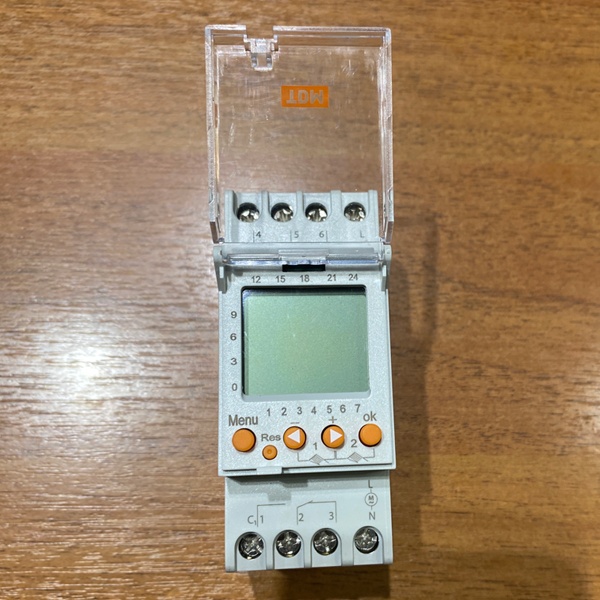 Таймер электронный, программируемый, двухканальный ТЭ822 ТДМ, монтаж на DIN-рейку, ширина 36 мм