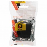 Вывод кабеля из стены DKC Avanti, черный матовый