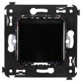 Вывод кабеля из стены DKC Avanti, черный матовый