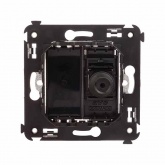 Розетка TV DKC Avanti одиночная в стену, черный матовый