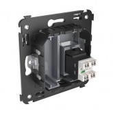 Телефонная розетка RJ-12 Avanti в стену одинарная закаленная сталь