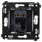 Переключатель одноклавишный в стену DKC Avanti, закаленная сталь