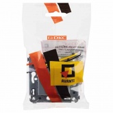 Выключатель двухклавишный в стену DKC Avanti, закаленная сталь