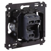 Выключатель одноклавишный в стену DKC Avanti, закаленная сталь