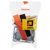 Розетка с крышкой в стену DKC Avanti 2P+E со шторками закаленная сталь