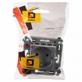 Розетка в стену DKC Avanti 2P+E со шторками закаленная сталь