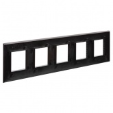 Рамка 10 модуля DKC Avanti, черный квадрат
