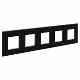 Рамка 10 модуля DKC Avanti, черный квадрат
