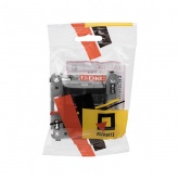 Телефонная розетка RJ-12 DKC Avanti в стену двойная черный квадрат