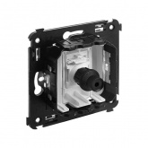 Розетка TV DKC Avanti одиночная в стену, белое облако