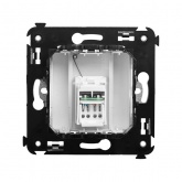 Компьютерная розетка RJ-45 в стену DKC Avanti кат.5e одинарная, белое облако