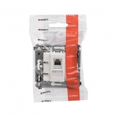 Телефонная розетка RJ-12 DKC Avanti  в стену одинарная белое облако