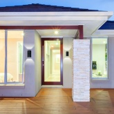 Светильник светодиодный уличный настенный Feron DH103 2x3W 4000K 230V 400Lm IP54 черный