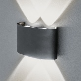 Светильник светодиодный уличный настенный 80 568 NOF-D-W-038-01 4W 3000K 300Lm черный алюминий