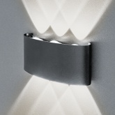 Светильник светодиодный уличный настенный 80 573 NOF-D-W-006-02 6W 3000K 510Lm серый алюминий