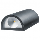 Светильник светодиодный уличный настенный 80 614 NOF-D-W-019-01 6W 3000K 350Lm черный алюминий
