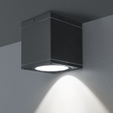Светильник светодиодный уличный настенный 80 638 NOF-D-W-028-01 7W 3000K 690Lm черный алюминий