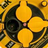 Удлинитель на катушке ИЭК Industrial plus 20м 3х1,5мм 16А IP44 4 розетки с термозащитой