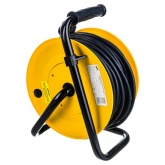 Удлинитель на катушке ИЭК Industrial plus 30м 3х1,5мм 16А IP44 4 розетки с термозащитой