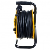 Удлинитель на катушке ИЭК Industrial plus 30м 3х1,5мм 16А IP44 4 розетки с термозащитой